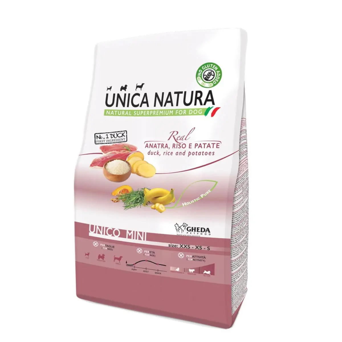 UNICA Natura Mini, XS-S, Rata si Orez, hrana uscata caini, 7.5kg - Image 2