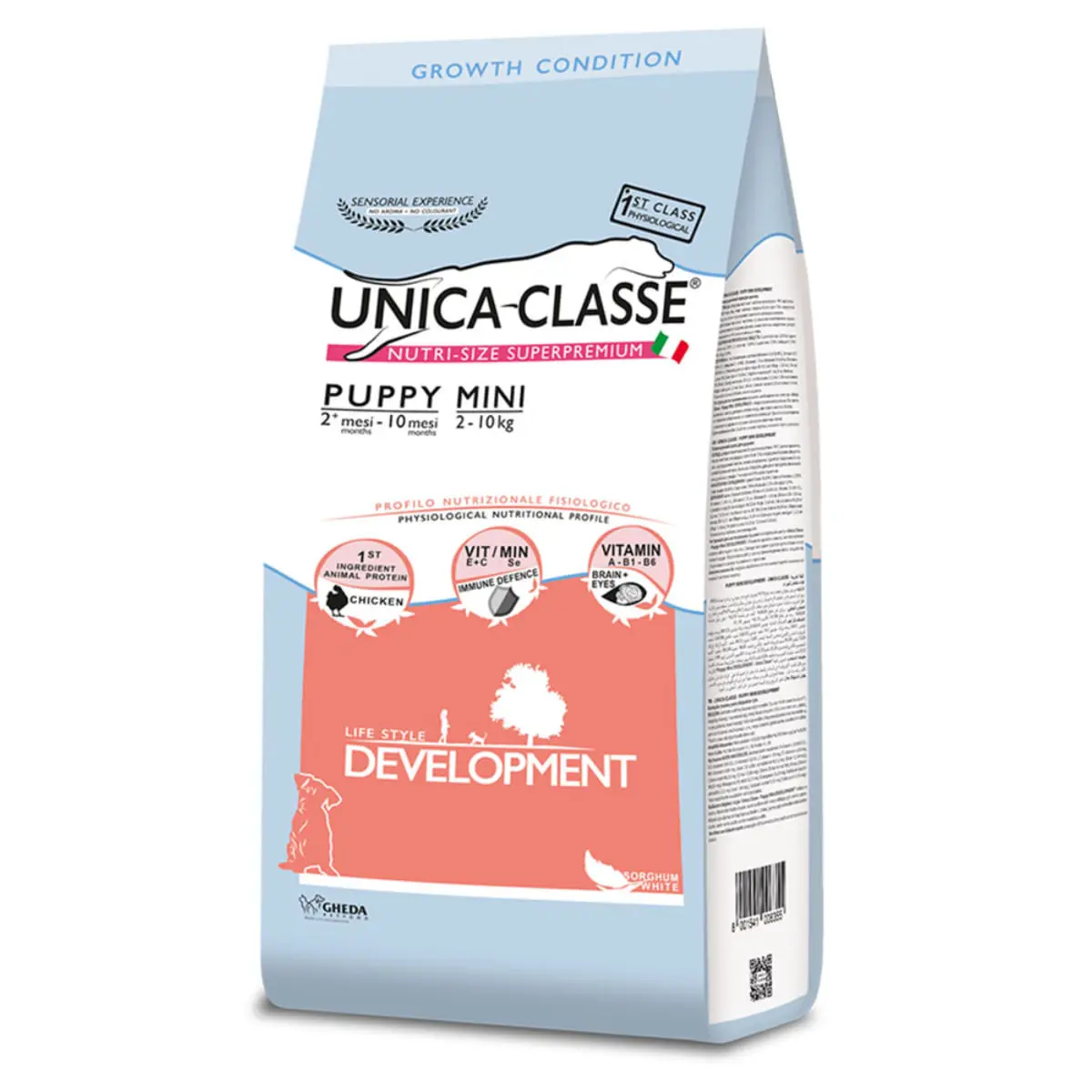 UNICA Classe Puppy Mini Development, XS-S, Pui, hrana uscata continut redus cereale caini junior, 2kg - Image 2
