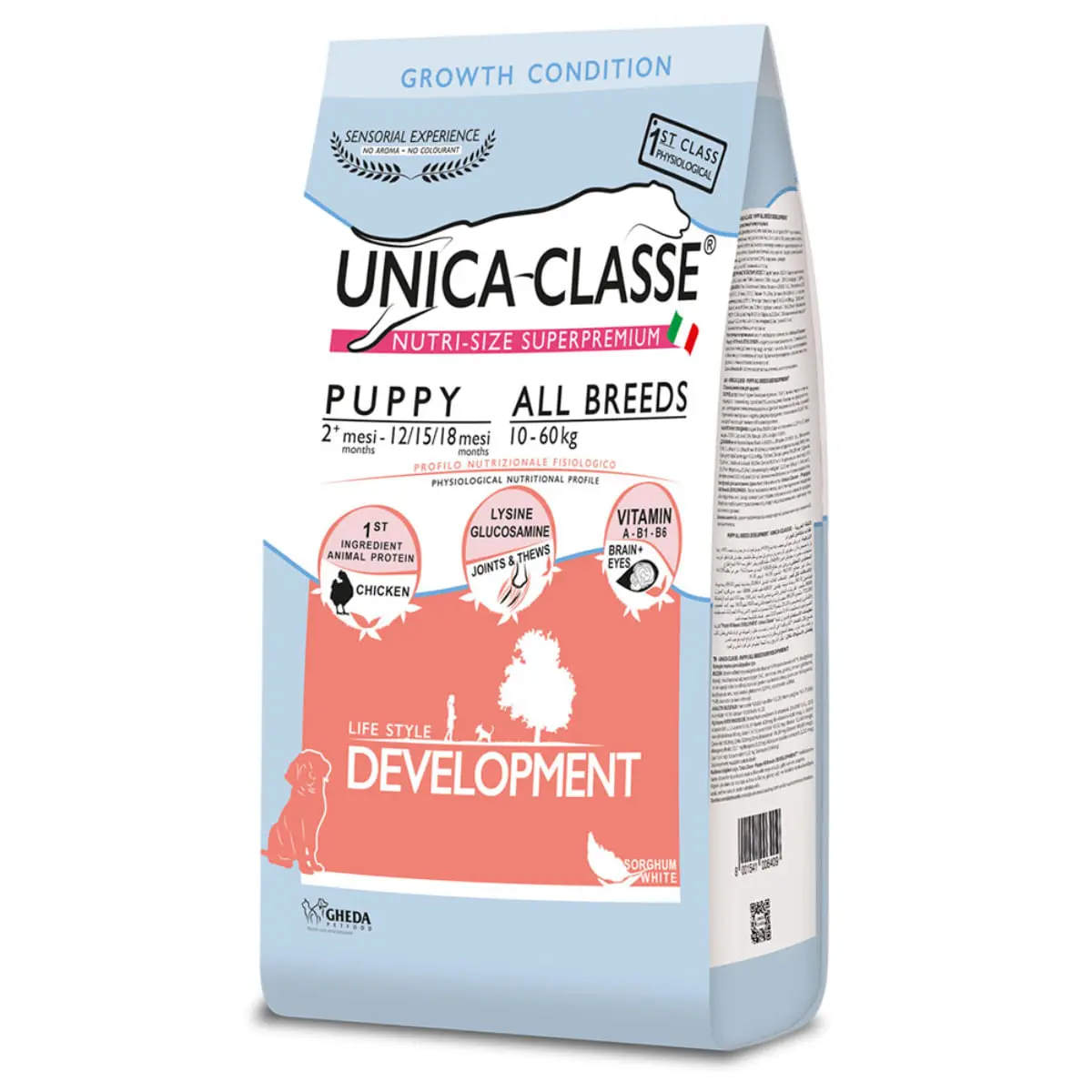 UNICA Classe Puppy Development, XS-XL, Pui, hrana uscata caini junior, 12kg - Image 2