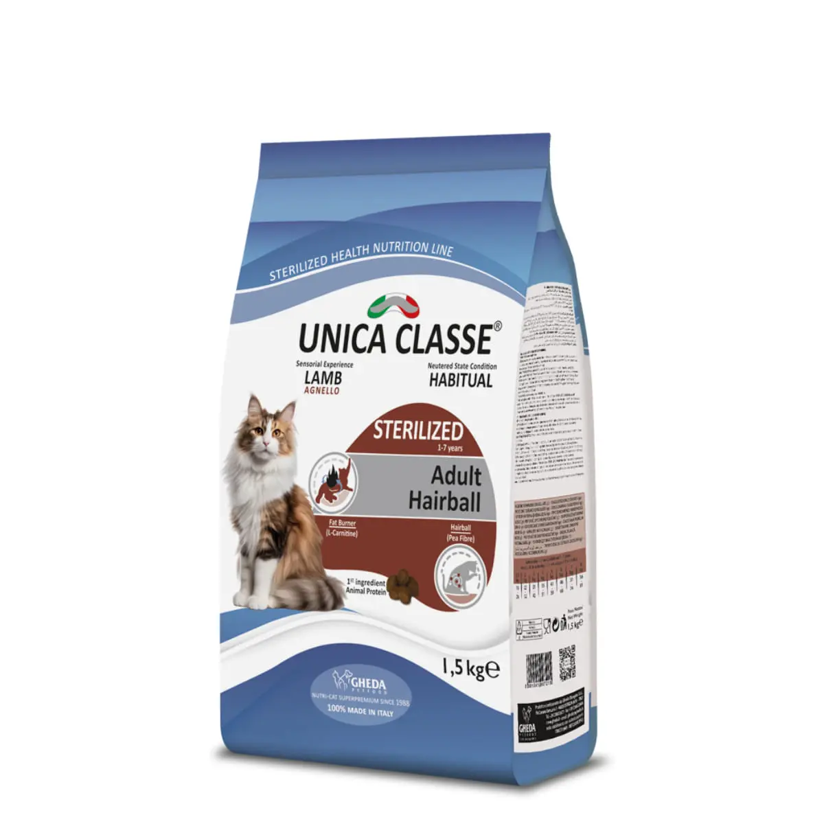 UNICA Classe Sterilized Hairball, Miel, hrana uscata pisici sterilizati, 10kg - Image 3