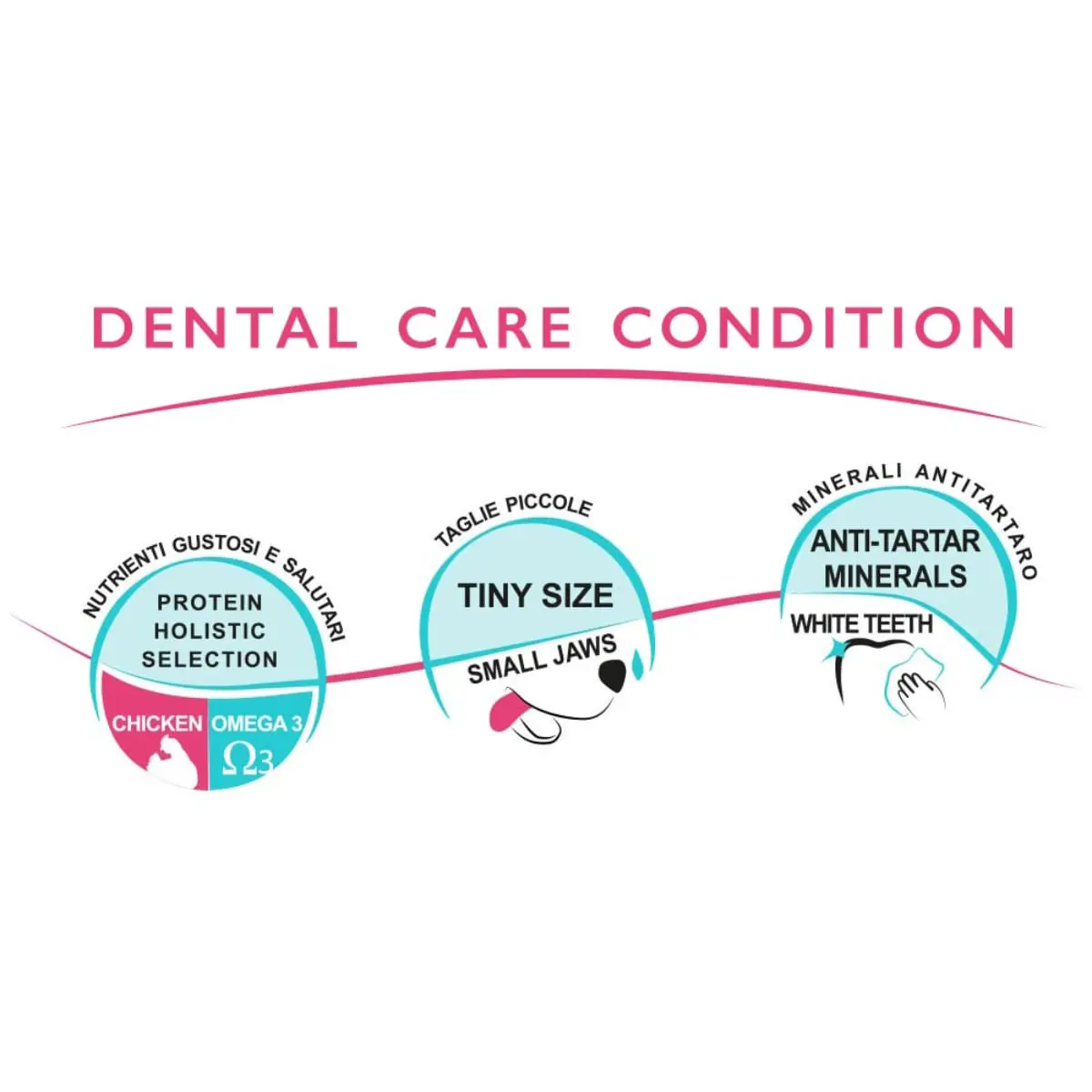 UNICA Classe Minor Sensible, XS-S, Pui, punguta recompense functionale caini, sensibilitati dentare, 400g - Image 4