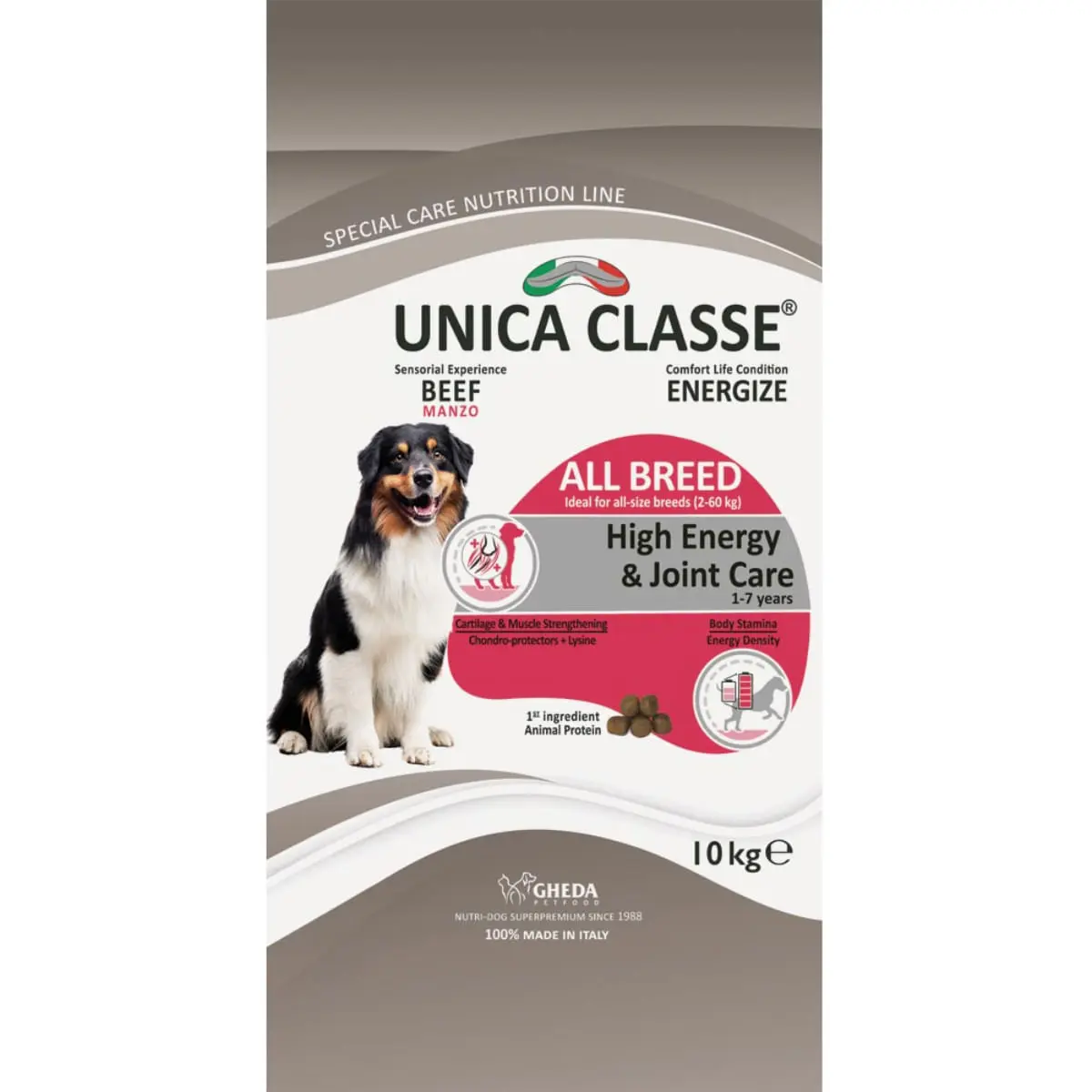 UNICA Classe High Energy & Joint Care, XS-XL, Vita, hrana uscata caini, sistem articular, activitate intensa, 12kg - Image 4
