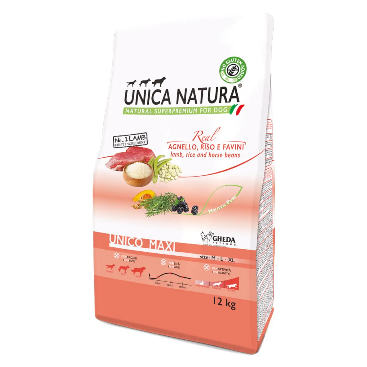 UNICA Natura Maxi, L-XL, Miel si Orez, hrana uscata caini, 12kg - Image 5