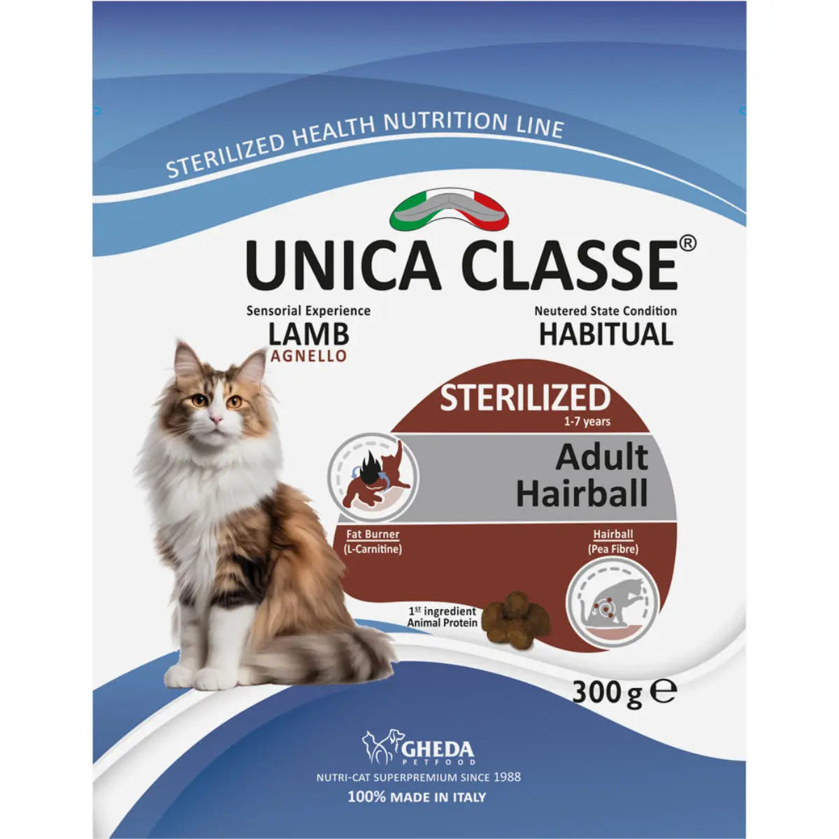 UNICA Classe Sterilized Hairball, Miel, hrana uscata pisici sterilizati, 10kg - Image 5