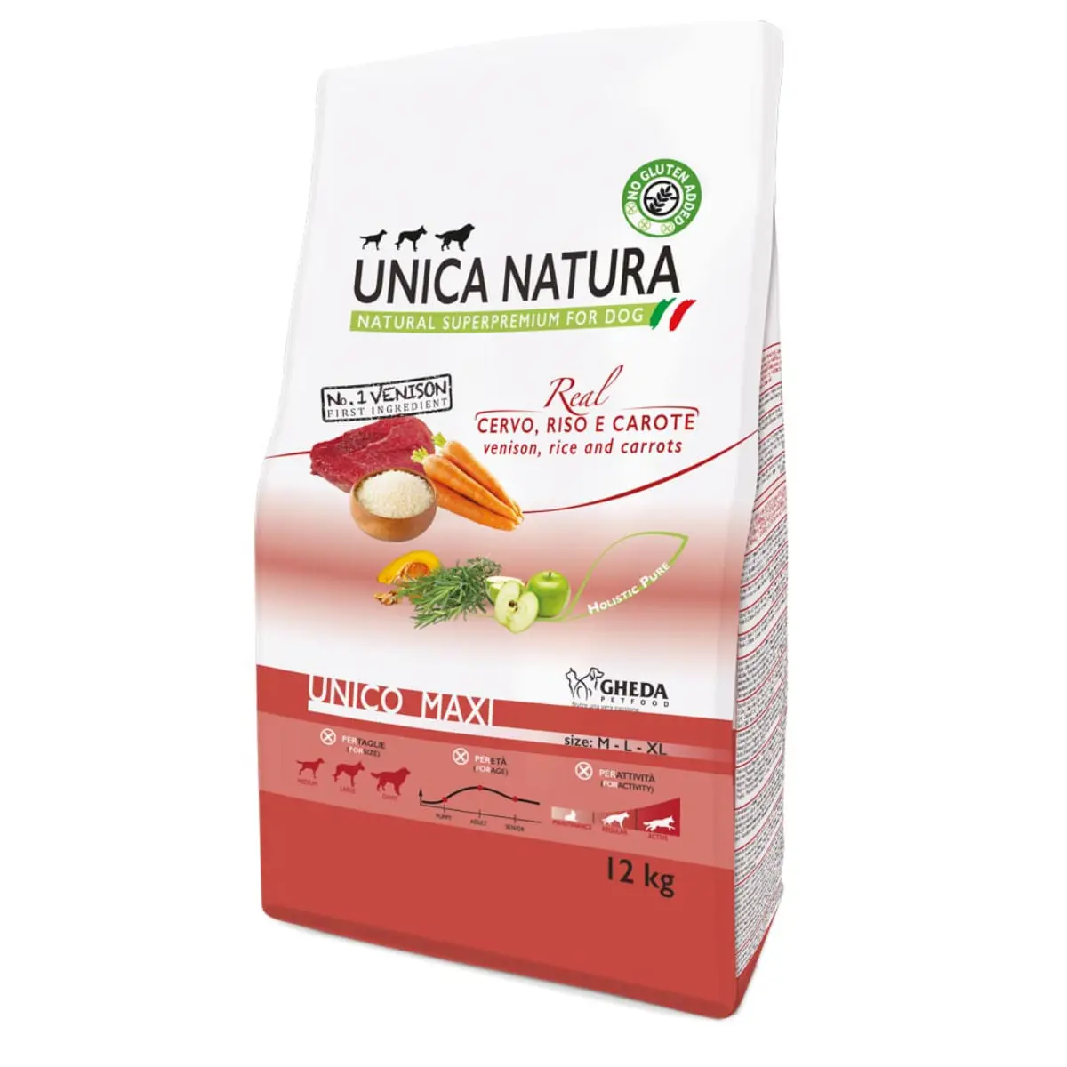 UNICA Natura Maxi, L-XL, Caprioara si Orez, hrana uscata caini, 2.5kg - Image 2