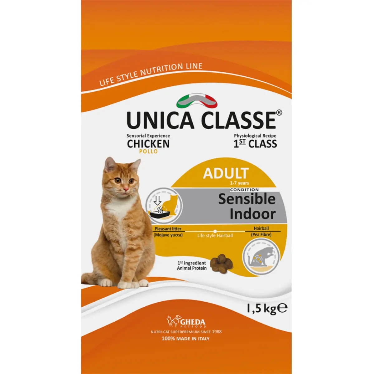 UNICA Classe Sensible Indoor, Pui, hrana uscata pisici, 10kg - Image 8