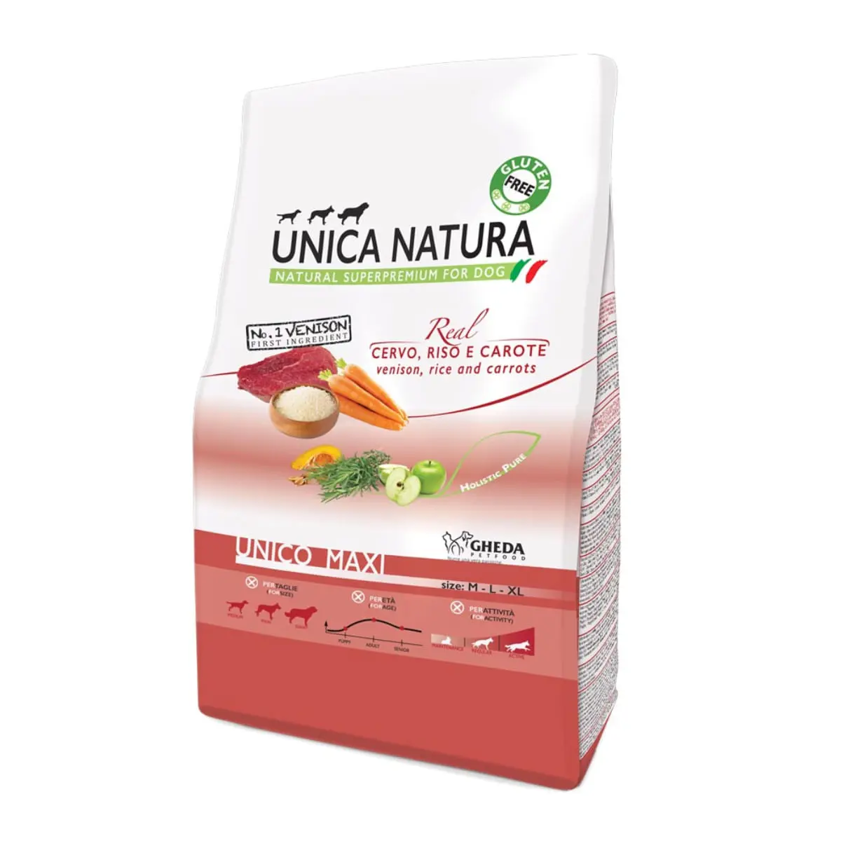 UNICA Natura Maxi, L-XL, Caprioara si Orez, hrana uscata caini, 2.5kg - Image 5