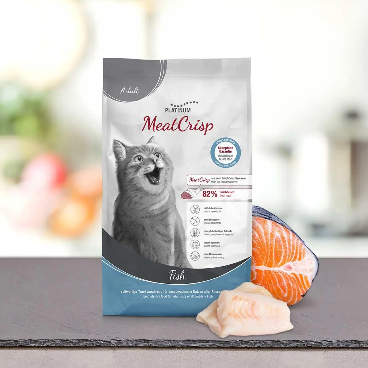 PLATINUM MeatCrisp, Peste, hrana uscata pisici, deshidratat, 1.5kg - Image 2