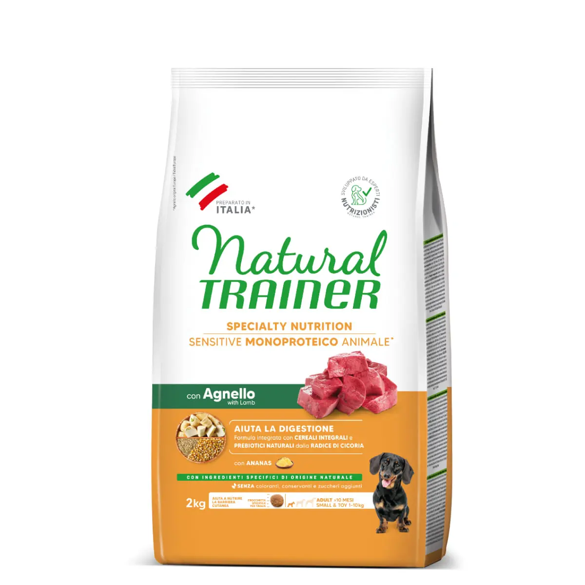 NATURAL TRAINER Speciality Nutrition Sensitive, XS-S, Miel, hrana uscata monoproteica caini, sistem digestiv, 2kg - Image 3
