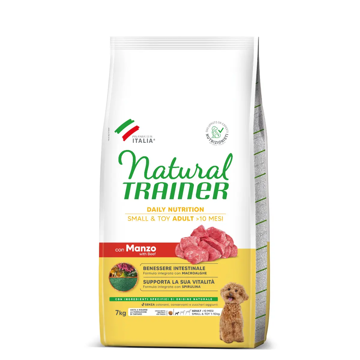 NATURAL TRAINER Daily Nutrition Small & Toy, XS-S, Vita, hrana uscata caini, 7kg - Image 3