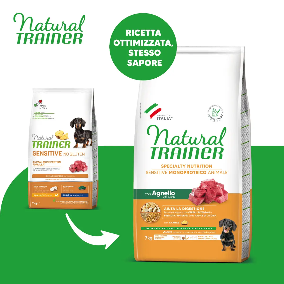 NATURAL TRAINER Speciality Nutrition Sensitive, XS-S, Miel, hrana uscata monoproteica caini, sistem digestiv, 7kg - Image 2