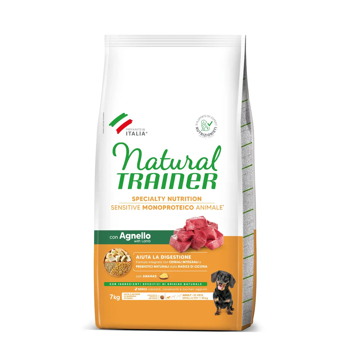 NATURAL TRAINER Speciality Nutrition Sensitive, XS-S, Miel, hrana uscata monoproteica caini, sistem digestiv, 7kg - Image 3