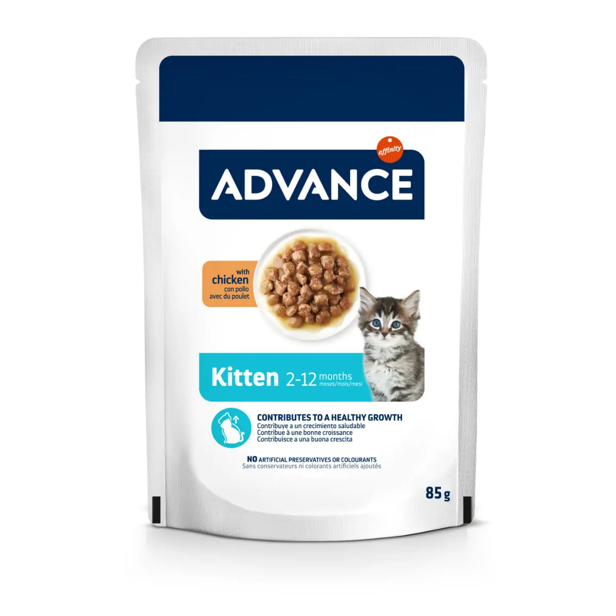 ADVANCE Kitten, Pui, plic hrana umeda pisici junior, (in sos), 85g - Image 3