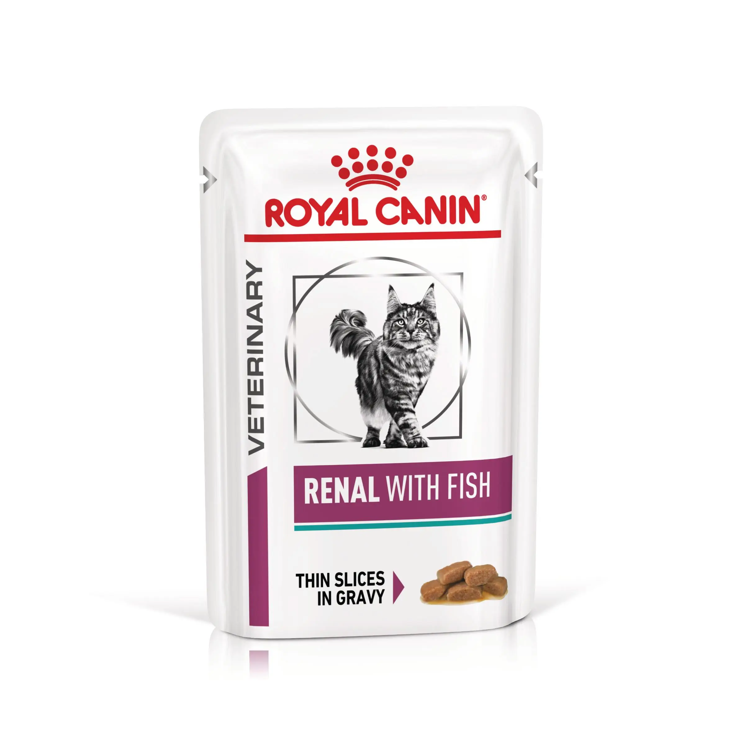 ROYAL CANIN VD Renal, Peste, dieta veterinara, plic hrana umeda pisici, sistem renal, (in sos), bax, 85g x 12buc - Image 2