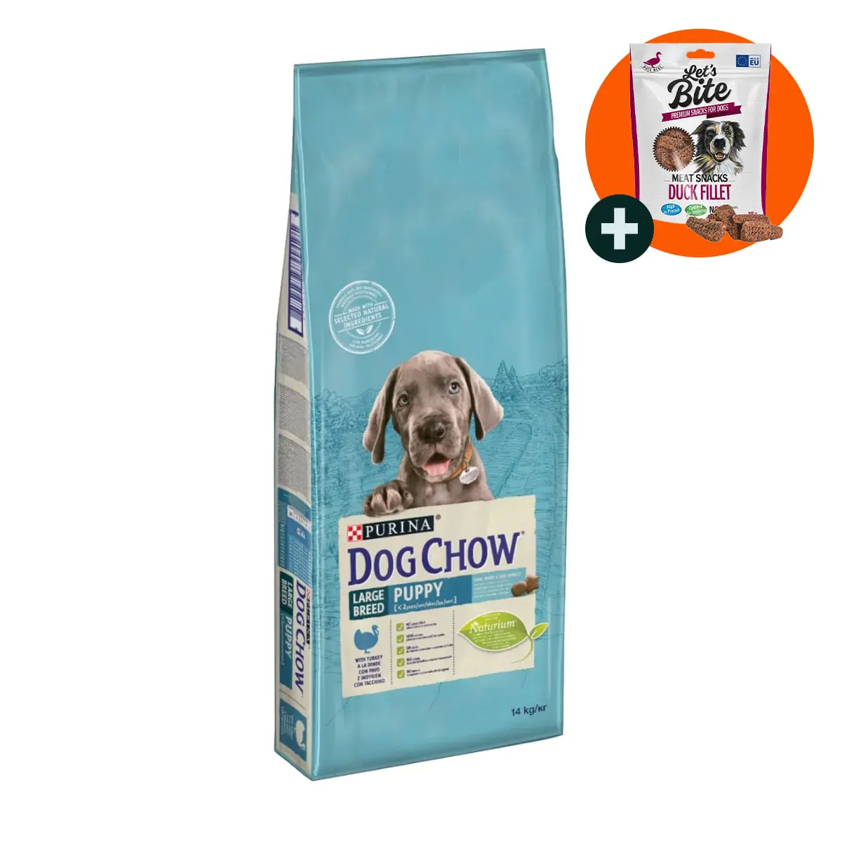 PURINA Dog Chow Puppy L-XL, Curcan, hrana uscata caini junior, 14kg - Image 2