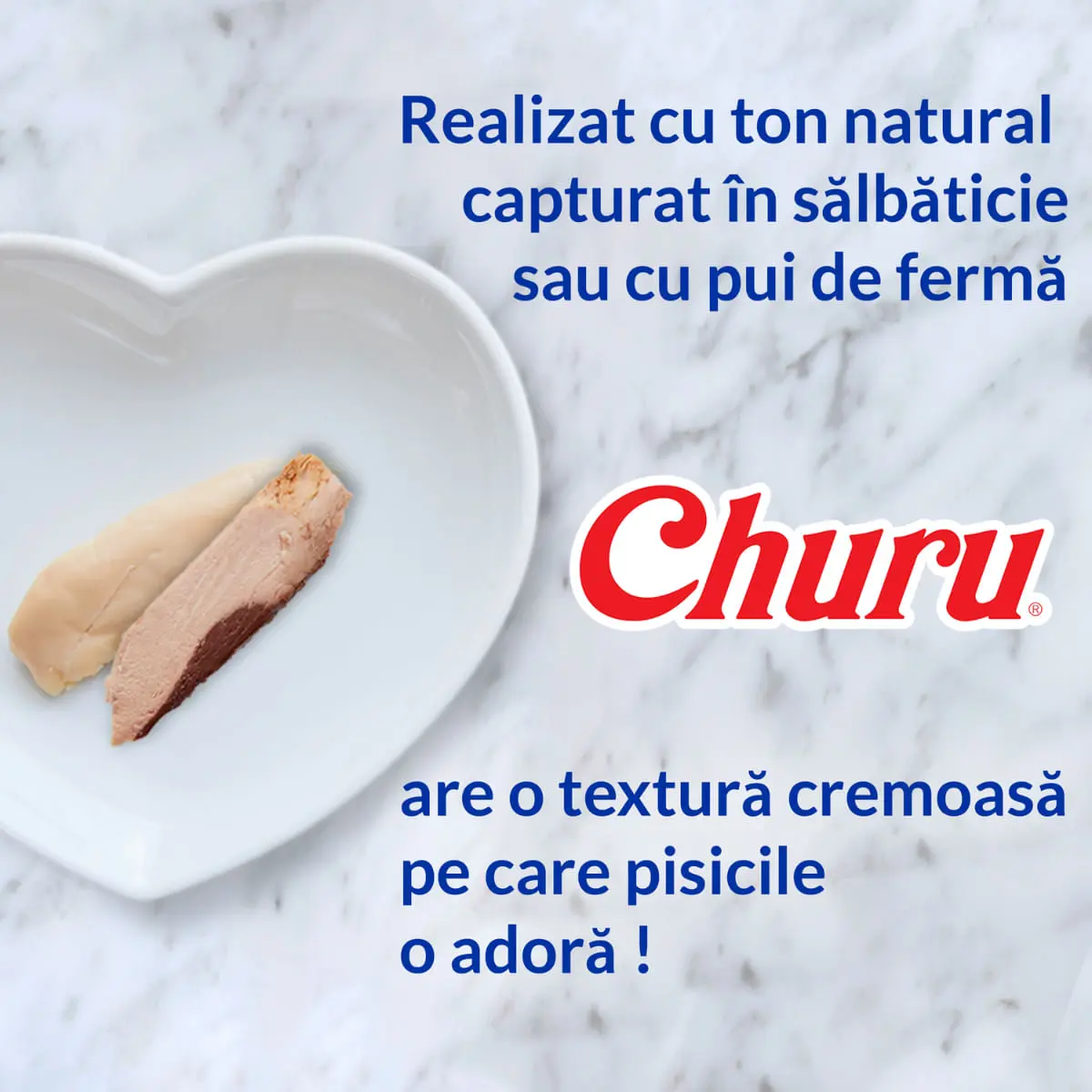 INABA Churu Creamy Varieties, Ton, cutie recompense fara cereale pisici, (piure), 560g - Image 4