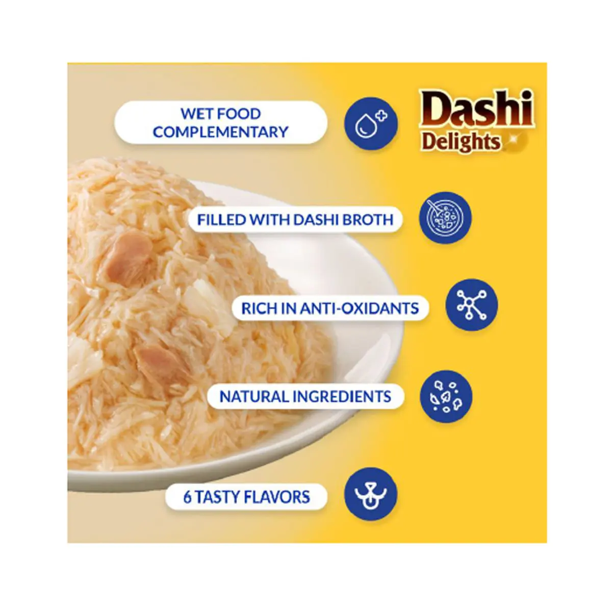INABA Churu Dashi Delights Silky Broth, Pui, plic hrana umeda fara cereale pisici, (topping), 40g - Image 3