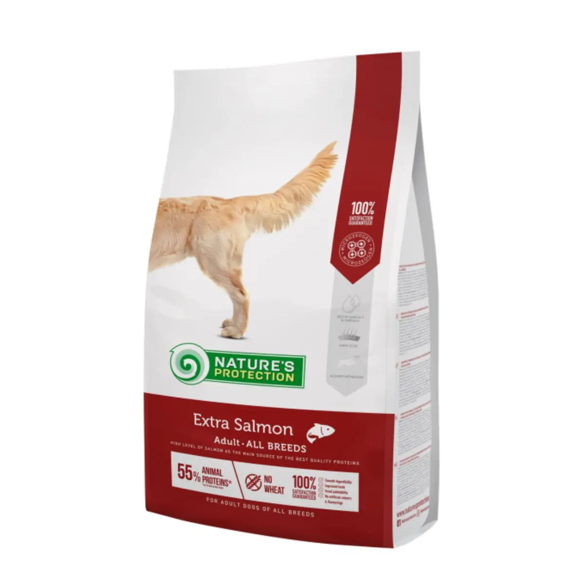 NATURES PROTECTION, XS-XL, Somon, hrana uscata caini, 12kg