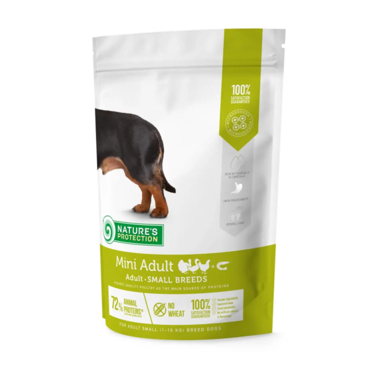 NATURES PROTECTION Mini Adult, XS-S, Pui si Krill, hrana uscata caini, 2kg