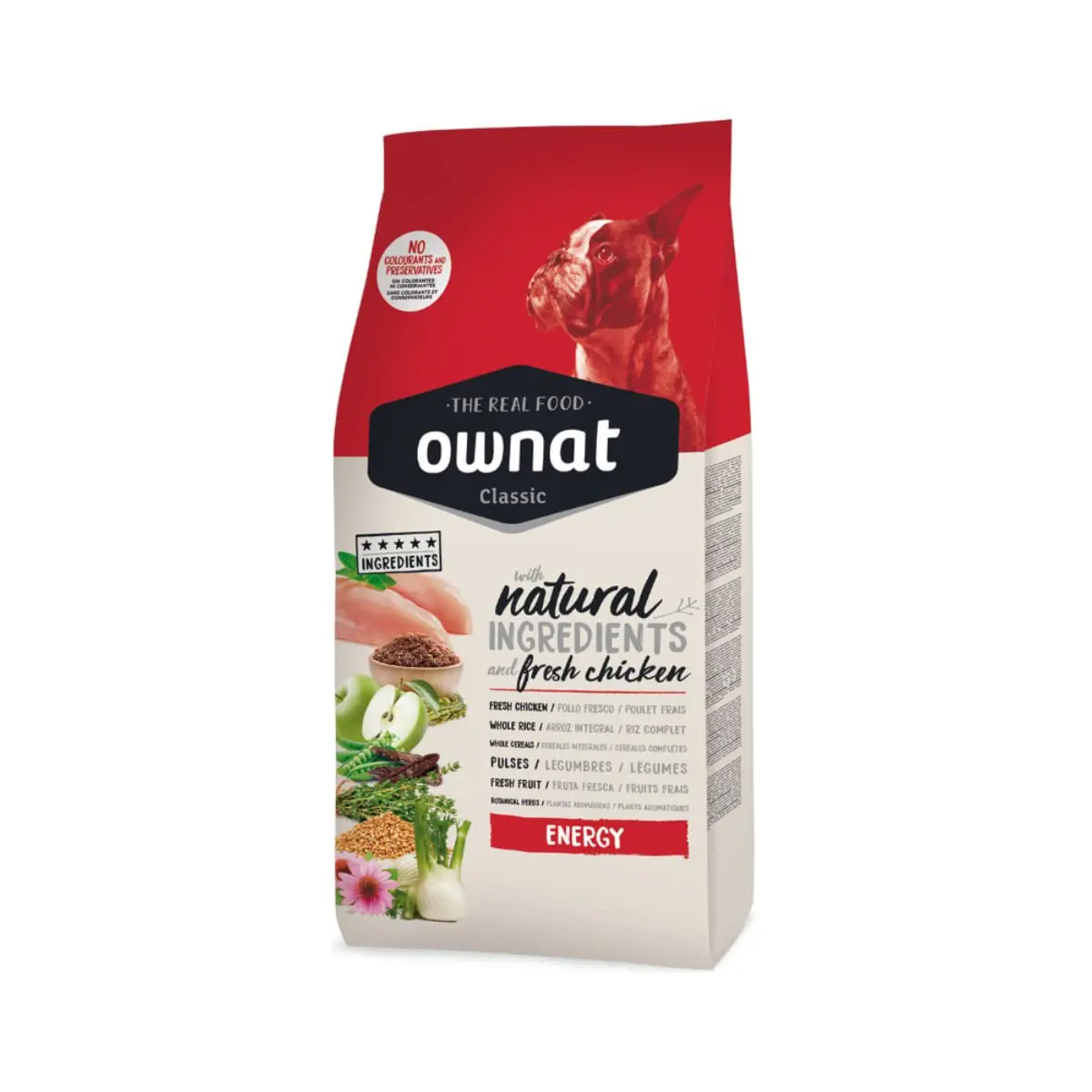 OWNAT Classic Energy, XS-XL, Pui si Mere, hrana uscata caini, activitate intensa, 20kg