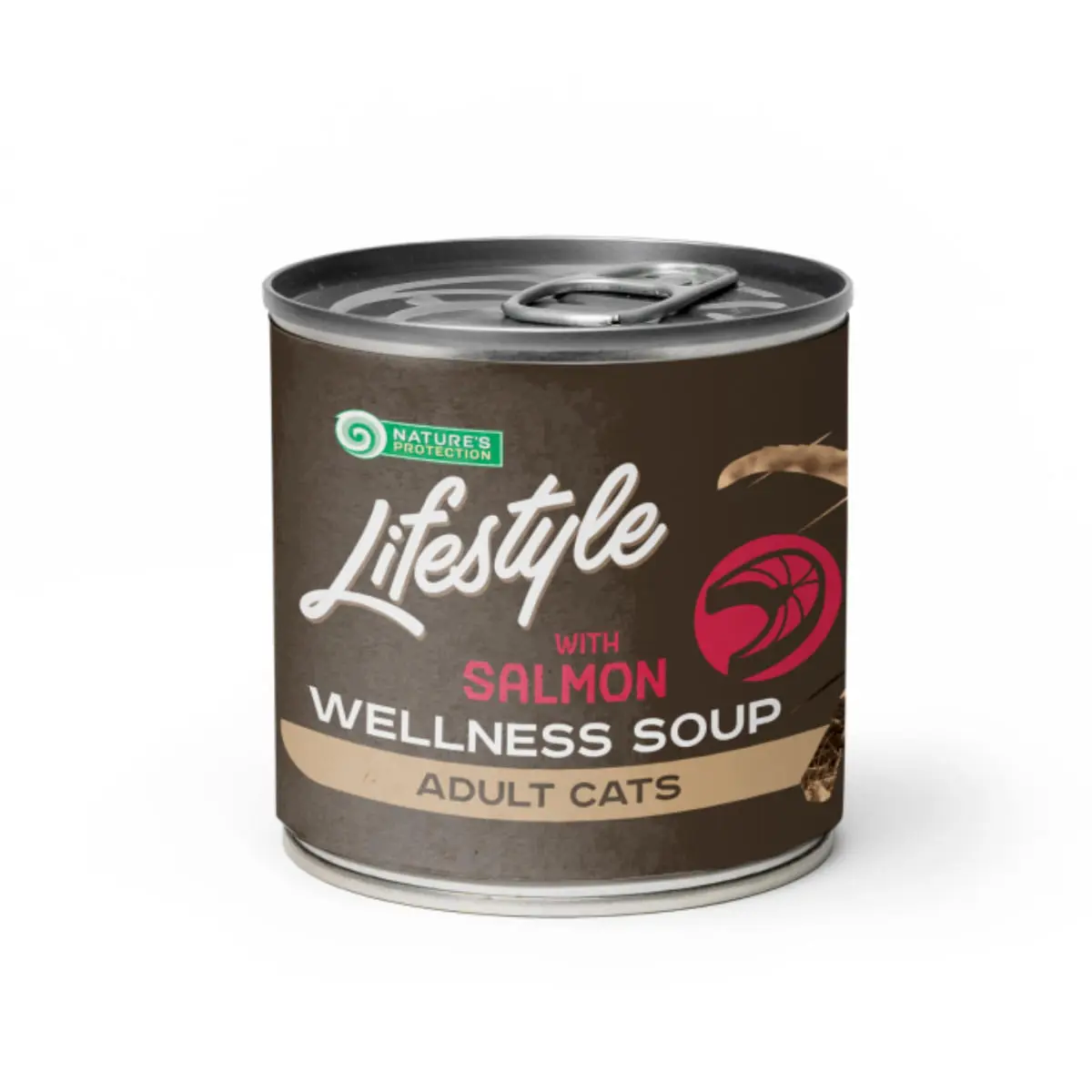 NATURES PROTECTION Lifestyle Sterilised Soup, Somon, conserva hrana umeda pisici sterilizate, (topping), 140g