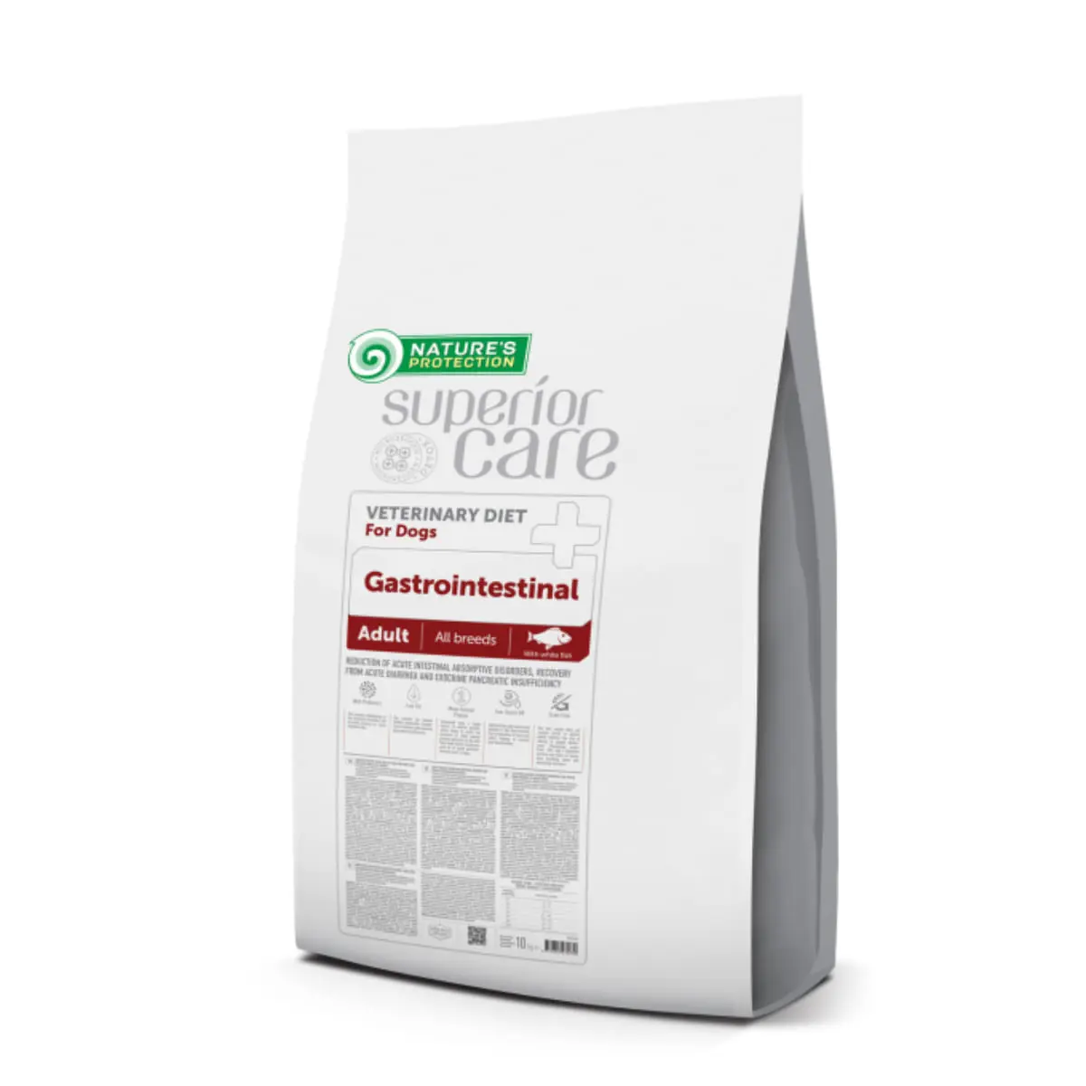 NATURES PROTECTION Superior Care Veterinary Diet Gastrointestinal White, XS-XL, Peste, dieta veterinara, hrana uscata caini, sistem digestiv, 1.5kg - Image 3