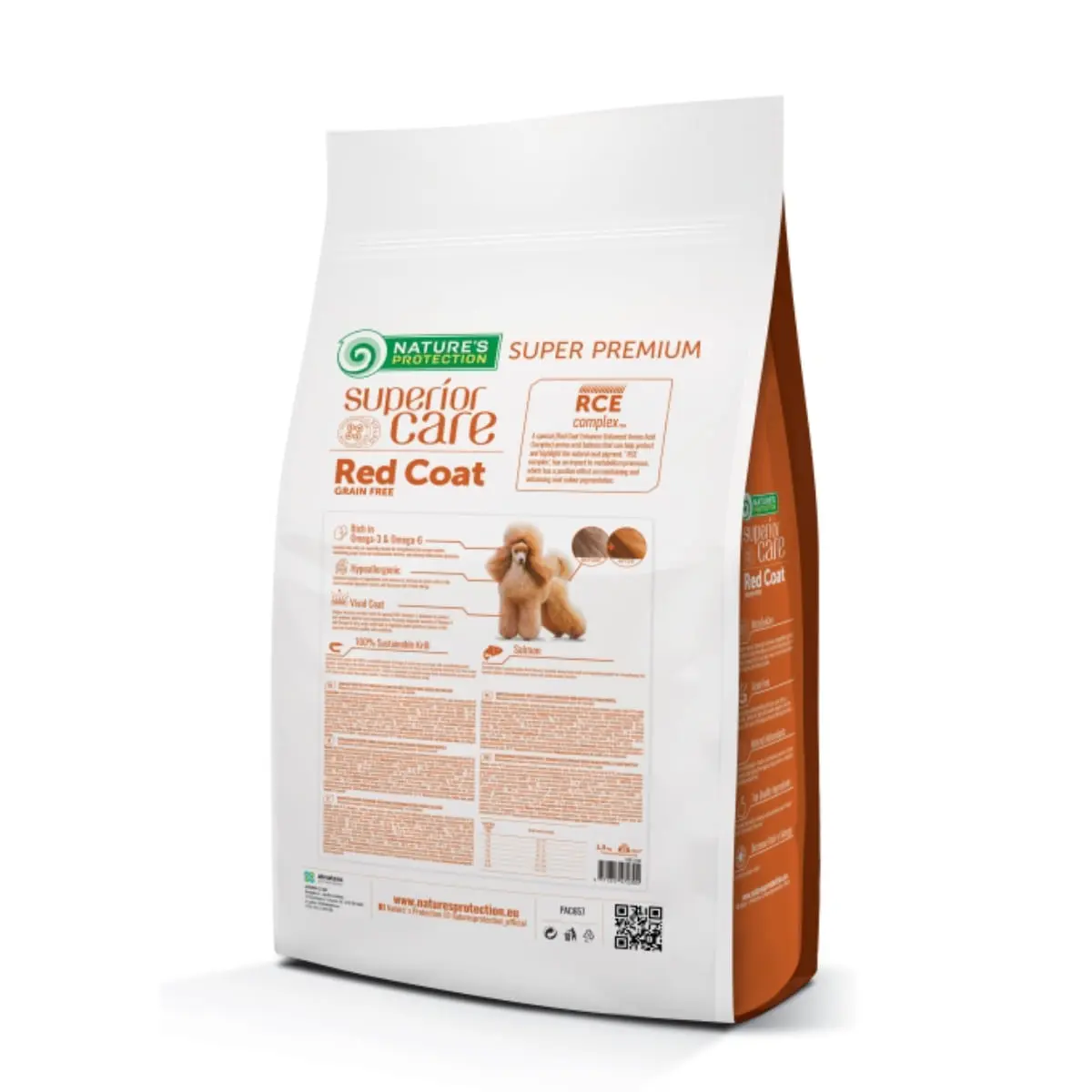 NATURES PROTECTION Superior Care Red Coat Small & Mini Breed, XS-S, Somon si Krill, hrana uscata fara cereale caini, 10kg - Image 3