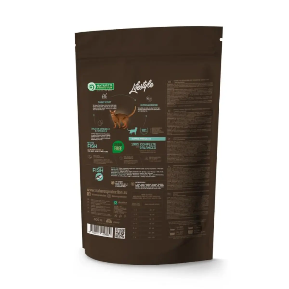 NATURES PROTECTION Lifestyle, Peste alb, hrana uscata fara cereale pisici, 7kg - Image 3