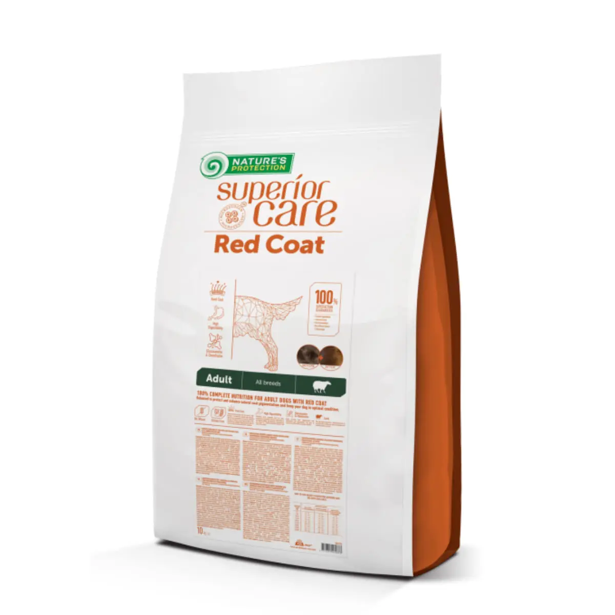 NATURES PROTECTION Superior Care Red Coat, XS-XL, Miel, hrana uscata fara cereale caini, 10kg - Image 3