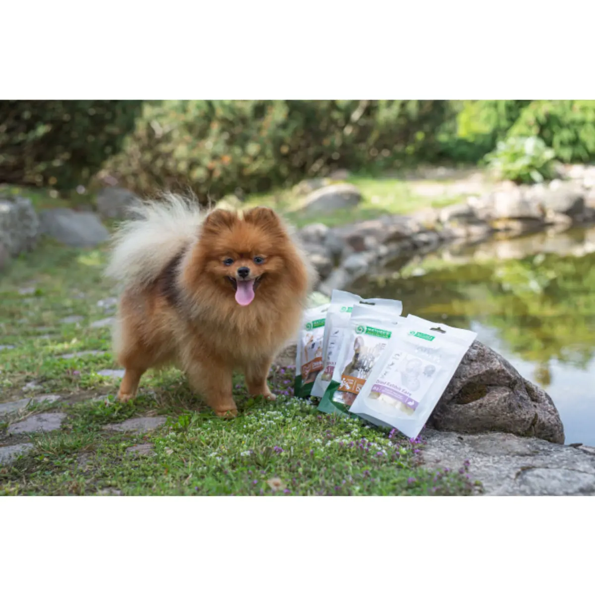 NATURES PROTECTION Superior Care Rabbit Heart Bites, XS-XL, Iepure si Inima, punguta recompense caini, 75g - Image 4