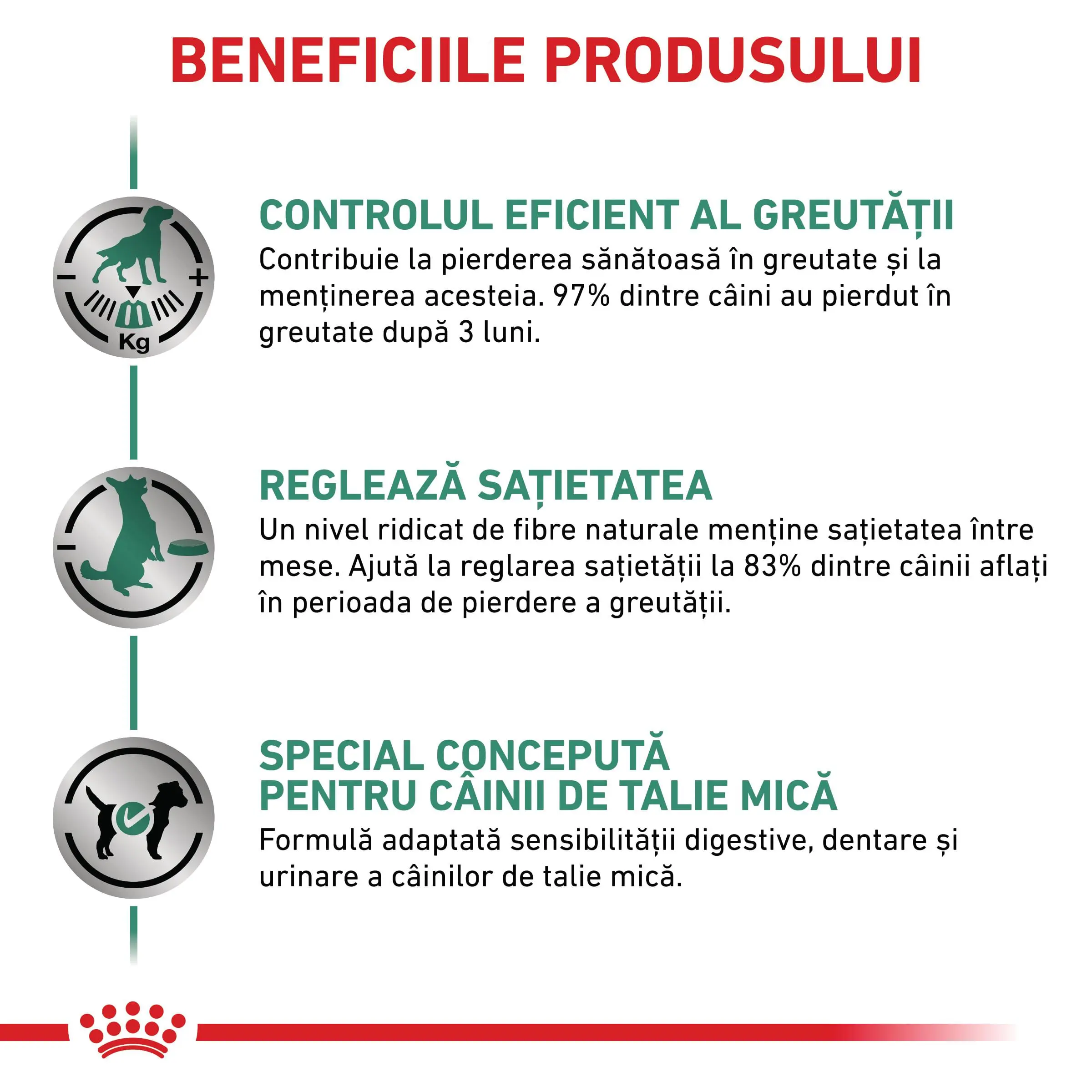 ROYAL CANIN VD Satiety Small Dog, XS-S, dieta veterinara, hrana uscata caini, obezitate, 1.5kg - Image 4