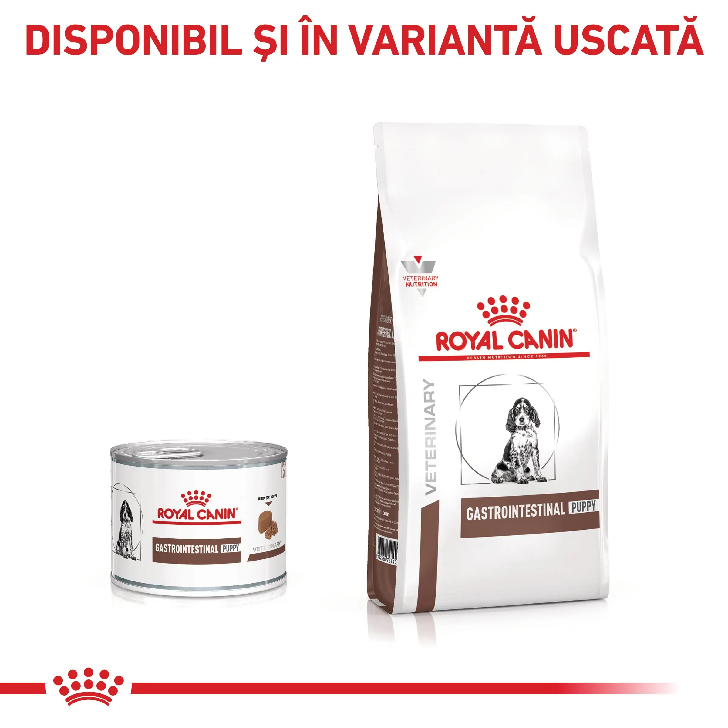 ROYAL CANIN VD Gastrointestinal Puppy, XS-XL, dieta veterinara, conserva hrana umeda caini junior, sistem digestiv, (mousse), 195g - Image 7