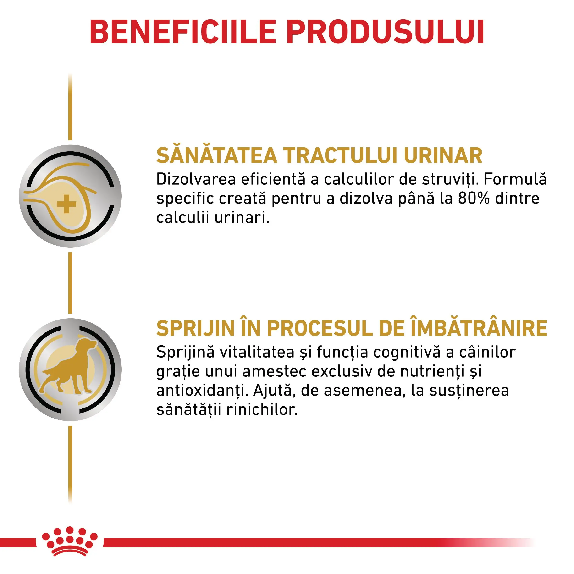 ROYAL CANIN VD Urinary S/O Ageing 7+, XS-XL, dieta veterinara, plic hrana umeda caini senior, sistem urinar, (pate), bax, 85g x 12buc - Image 3