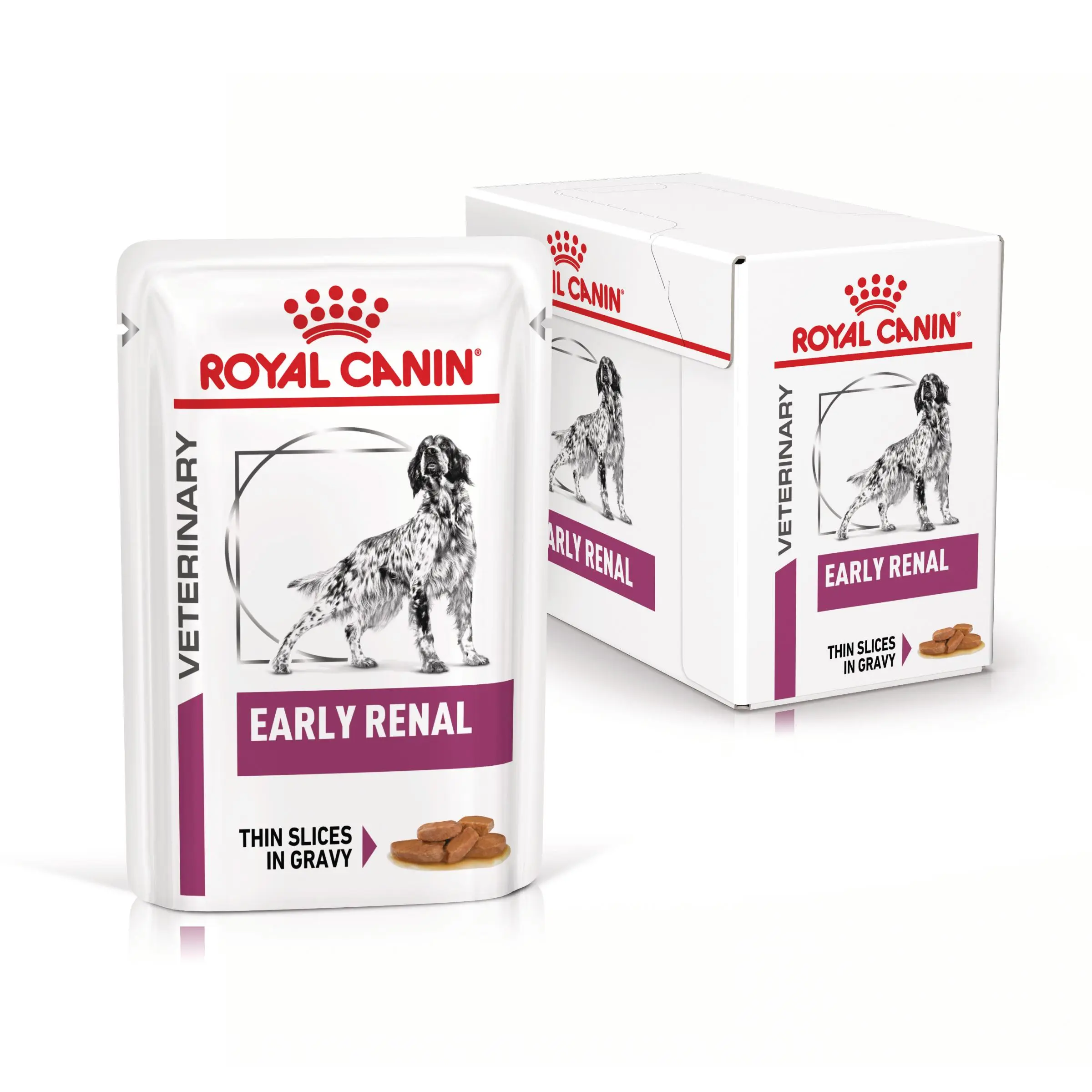 ROYAL CANIN VD Early Renal, XS-XL, dieta veterinara, plic hrana umeda caini, sistem renal, (in sos), bax, 100g x 12buc - Image 3