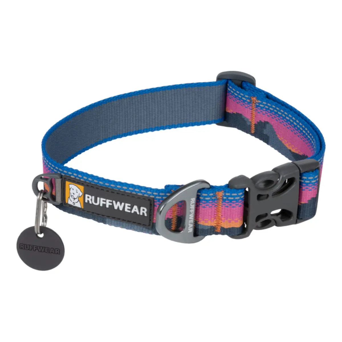 RUFFWEAR Crag, zgarda banda caini, ajustabila, reflectorizanta RUFFWEAR Crag Alpine Dusk, zgarda banda caini, ajustabila, reflectorizanta, multicolor, M(36-51  x 2.5cm) - Image 2