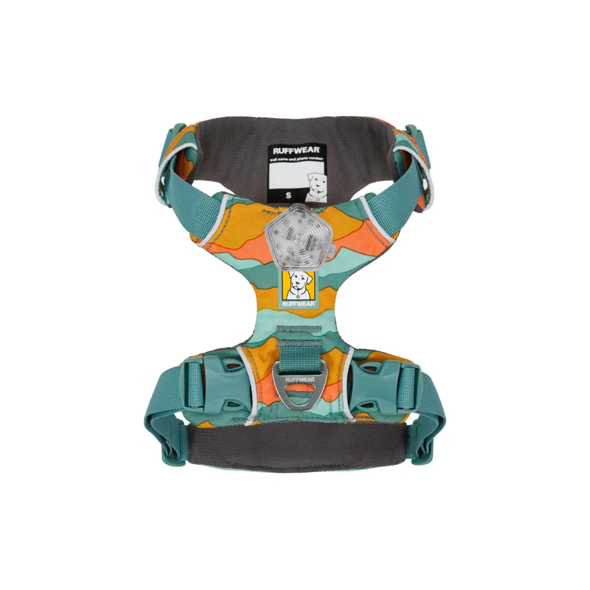 RUFFWEAR Front Rage, ham prindere dubla(piept&spate) dresaj caini, ajustabil, reflectorizant RUFFWEAR Front Rage Spring Mountains, ham prindere dubla(piept&spate) dresaj caini, ajustabil, reflectorizant, verde si portocaliu, XS(33-43cm) - Image 8