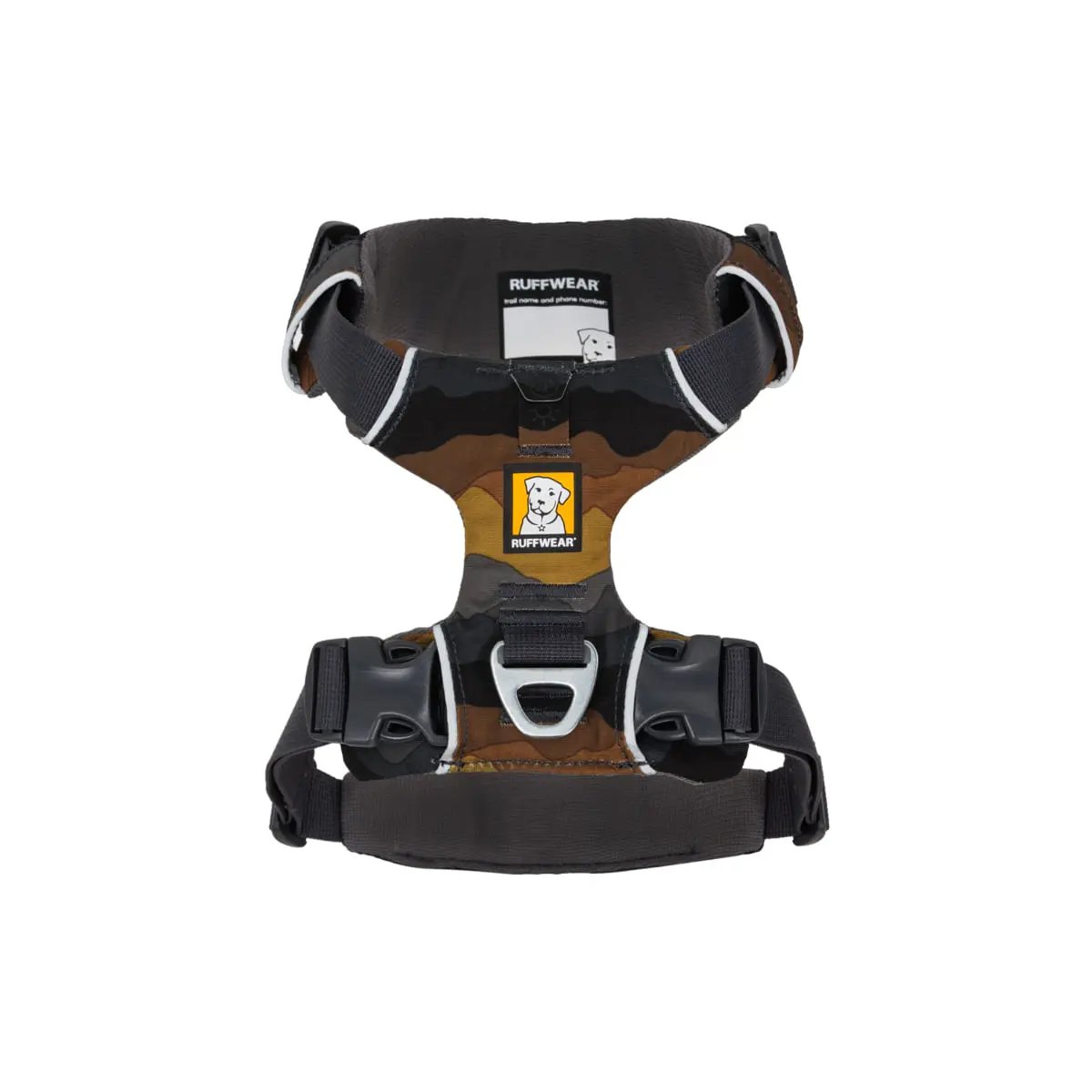 RUFFWEAR Front Rage, ham prindere dubla(piept&spate) dresaj caini, ajustabil, reflectorizant RUFFWEAR Front Rage Moonlight Mountains, ham prindere dubla(piept&spate) dresaj caini, ajustabil, reflectorizant, maro si gri, S(56-69cm) - Image 4