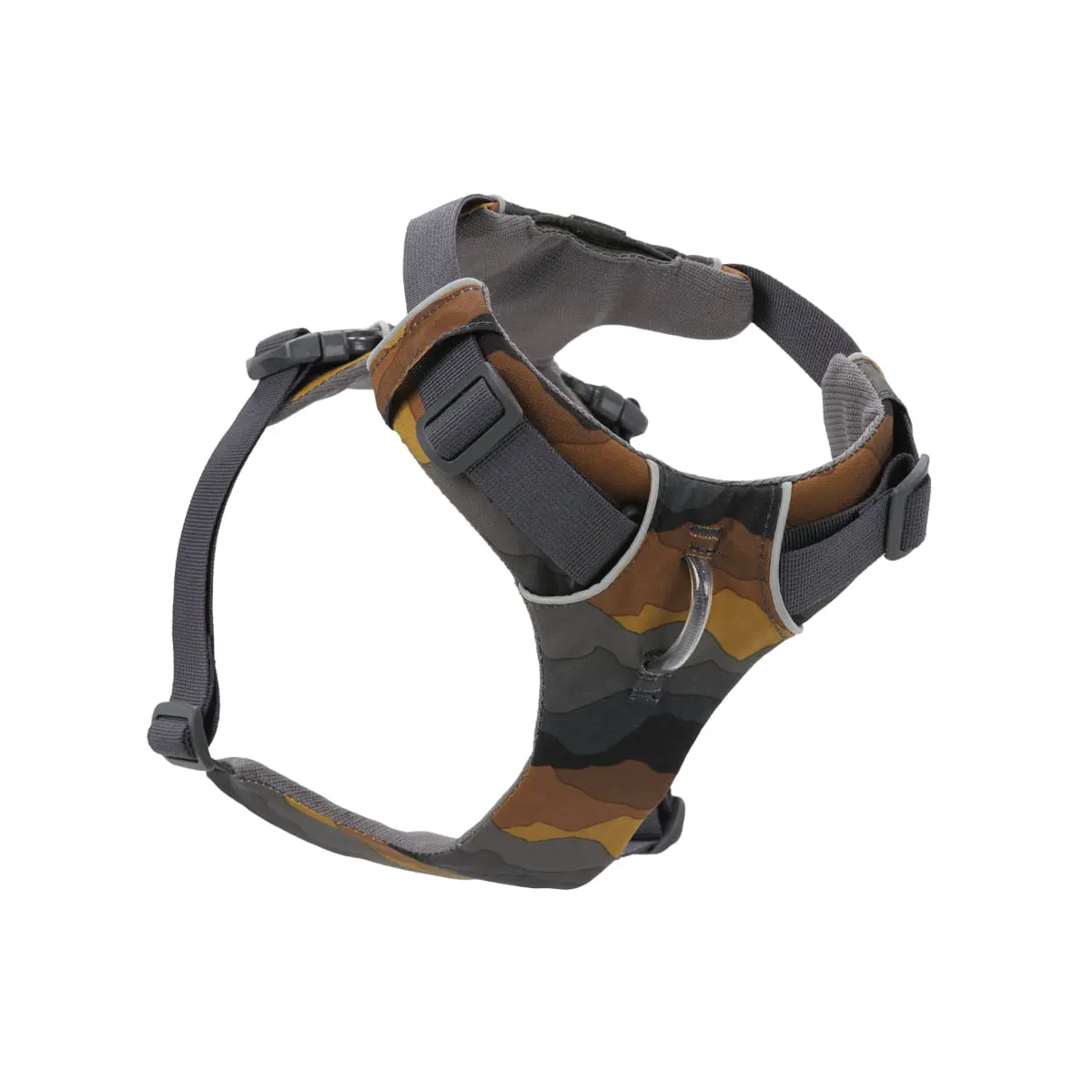 RUFFWEAR Front Rage, ham prindere dubla(piept&spate) dresaj caini, ajustabil, reflectorizant RUFFWEAR Front Rage Moonlight Mountains, ham prindere dubla(piept&spate) dresaj caini, ajustabil, reflectorizant, maro si gri, S(56-69cm) - Image 5