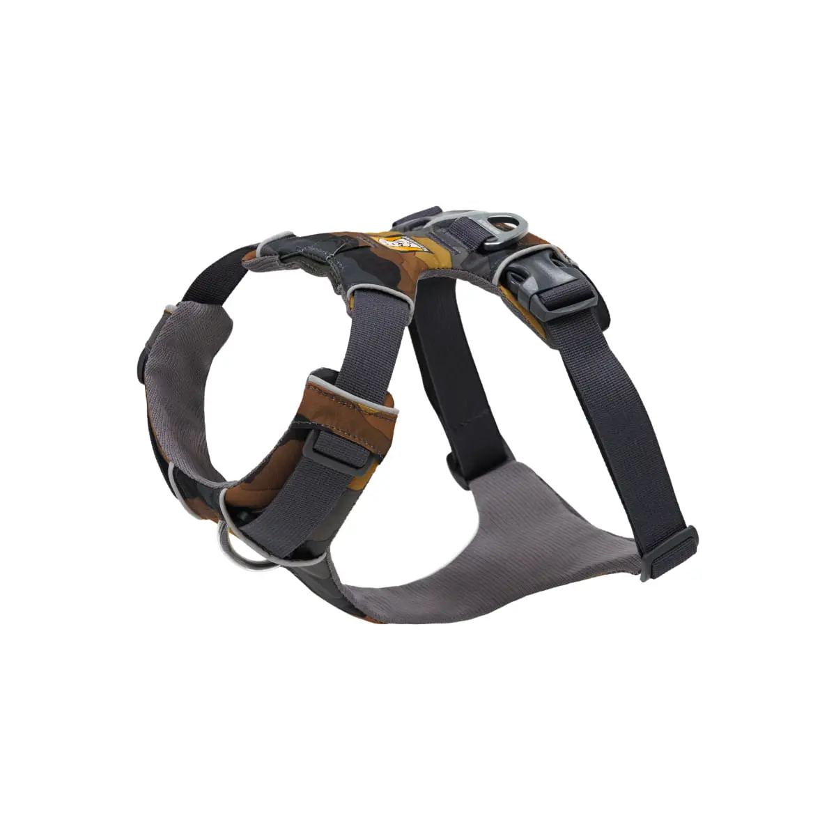 RUFFWEAR Front Rage, ham prindere dubla(piept&spate) dresaj caini, ajustabil, reflectorizant RUFFWEAR Front Rage Moonlight Mountains, ham prindere dubla(piept&spate) dresaj caini, ajustabil, reflectorizant, maro si gri, S(56-69cm) - Image 6