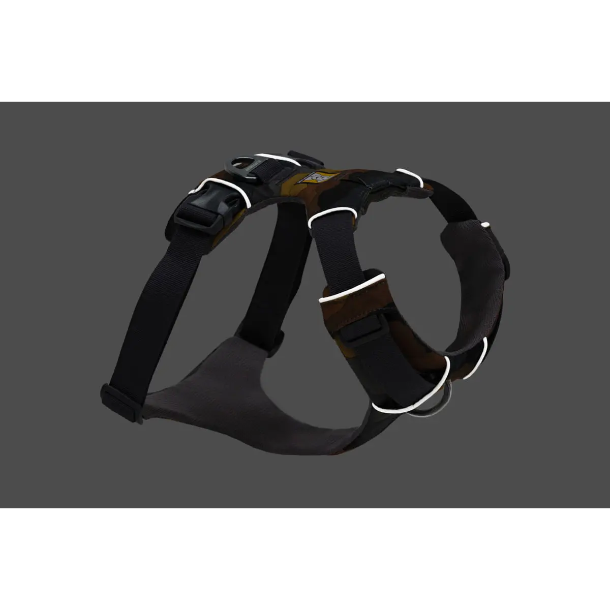 RUFFWEAR Front Rage, ham prindere dubla(piept&spate) dresaj caini, ajustabil, reflectorizant RUFFWEAR Front Rage Moonlight Mountains, ham prindere dubla(piept&spate) dresaj caini, ajustabil, reflectorizant, maro si gri, S(56-69cm) - Image 8