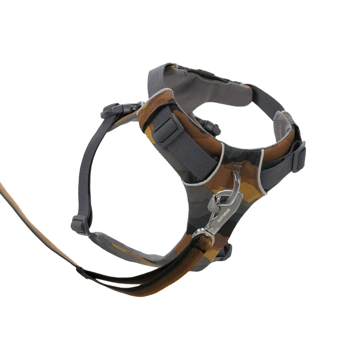 RUFFWEAR Front Rage, ham prindere dubla(piept&spate) dresaj caini, ajustabil, reflectorizant RUFFWEAR Front Rage Moonlight Mountains, ham prindere dubla(piept&spate) dresaj caini, ajustabil, reflectorizant, maro si gri, S(56-69cm) - Image 9