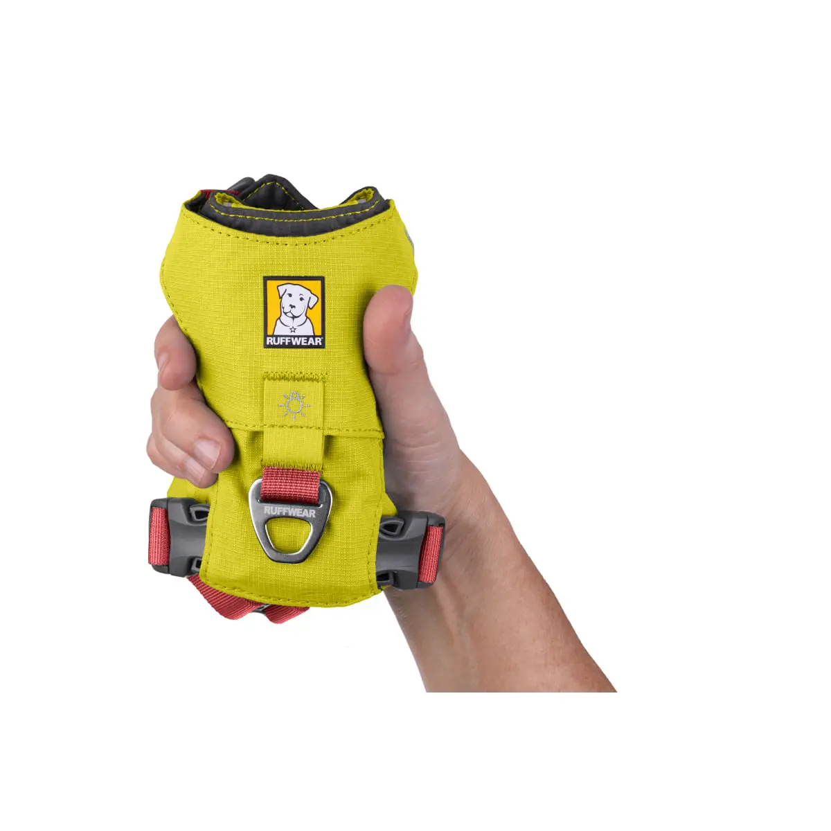RUFFWEAR Hi & Light, ham prindere dubla(piept&spate) caini, ajustabil, reflectorizant RUFFWEAR Hi & Light Lichen Green, ham prindere dubla(piept&spate) caini, ajustabil, reflectorizant, verde, XS(23-33cm) - Image 5
