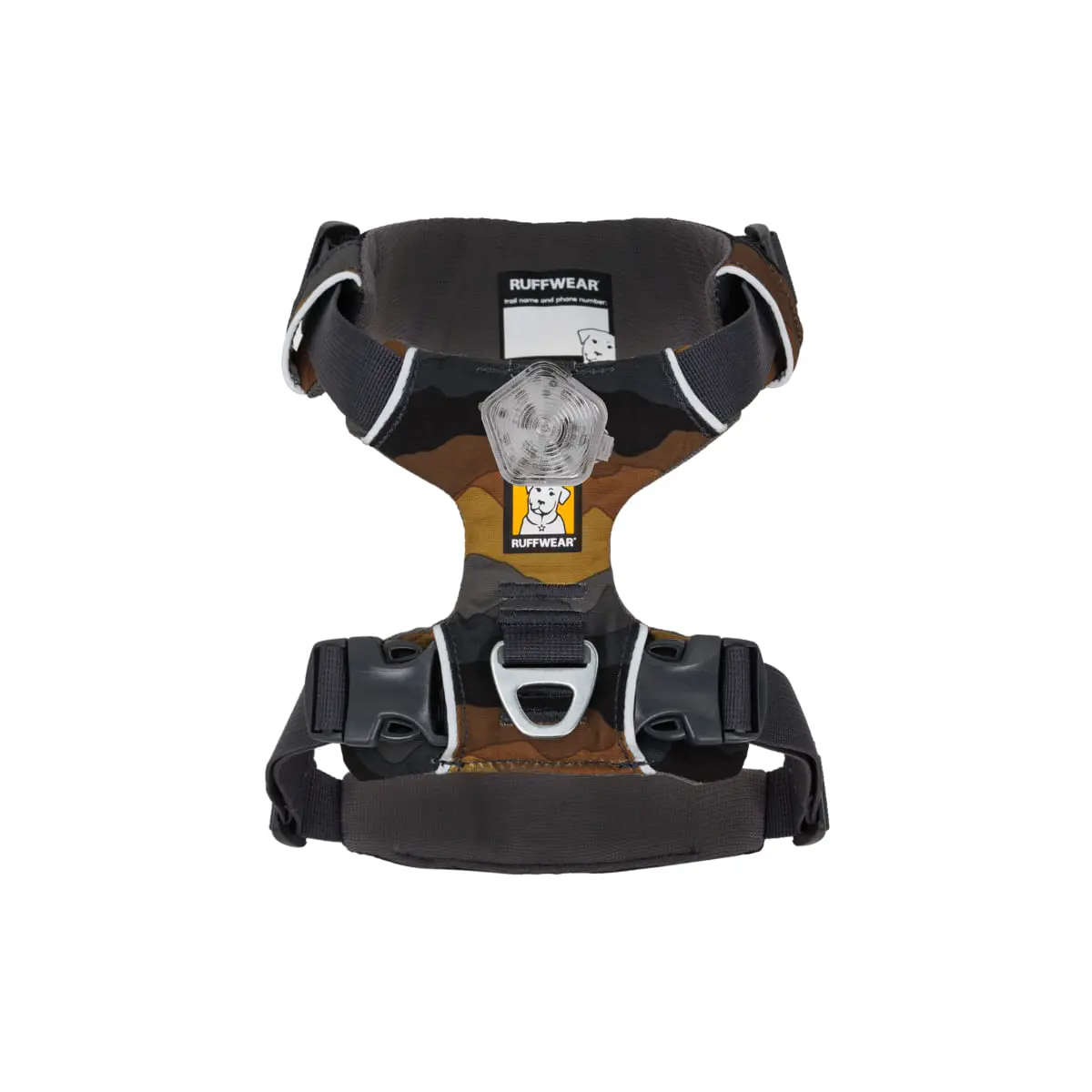 RUFFWEAR Front Rage, ham prindere dubla(piept&spate) dresaj caini, ajustabil, reflectorizant RUFFWEAR Front Rage Moonlight Mountains, ham prindere dubla(piept&spate) dresaj caini, ajustabil, reflectorizant, maro si gri, S(56-69cm) - Image 10