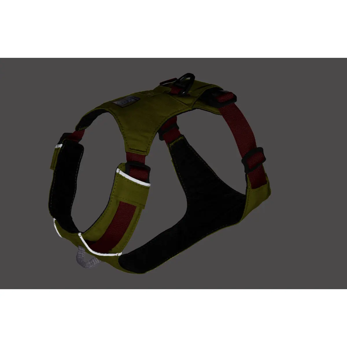 RUFFWEAR Hi & Light, ham prindere dubla(piept&spate) caini, ajustabil, reflectorizant RUFFWEAR Hi & Light Lichen Green, ham prindere dubla(piept&spate) caini, ajustabil, reflectorizant, verde, XS(23-33cm) - Image 8