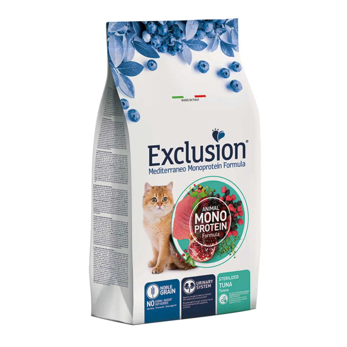 EXCLUSION Mediterraneo Monoprotein Formula Sterilised, Ton, hrana uscata monoproteica pisici sterilizate, 12kg - Image 2