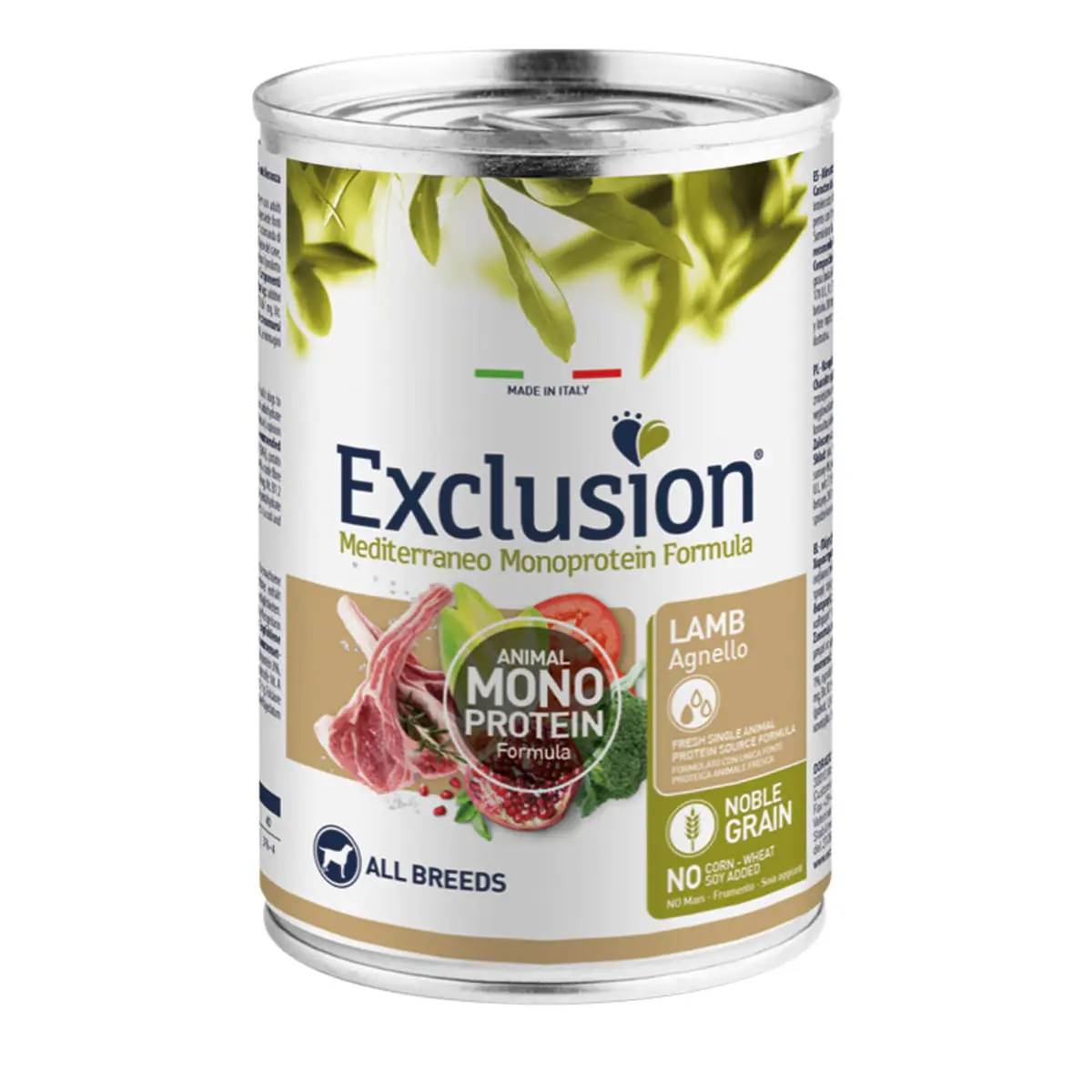 EXCLUSION Mediterraneo Monoprotein Formula, XS-XL, Miel, conserva hrana umeda monoproteica caini, (pate), 400g - Image 2