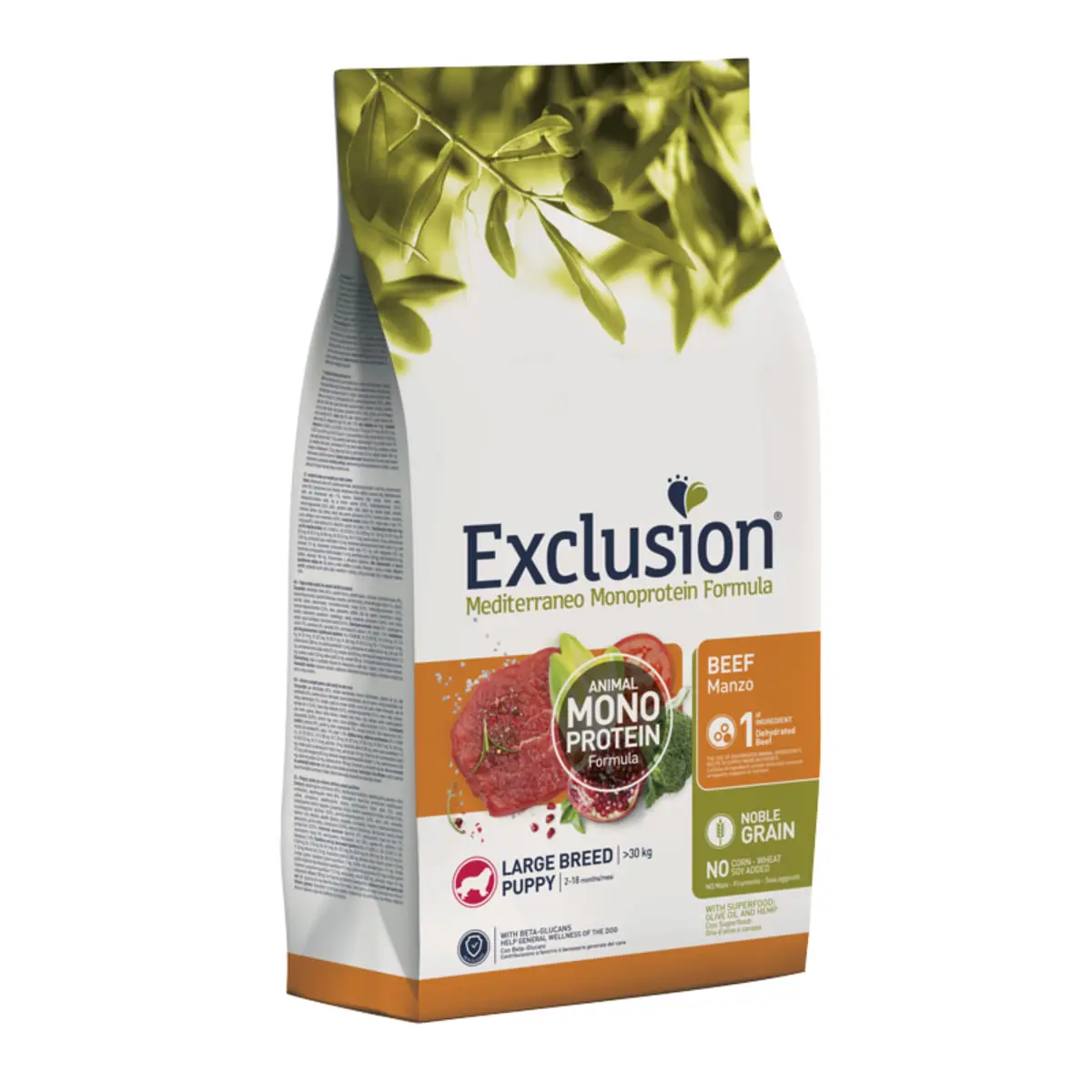 EXCLUSION Mediterraneo Monoprotein Formula Puppy Large Breed, L-XL, Vita, hrana uscata monoproteica caini junior, 12kg - Image 2