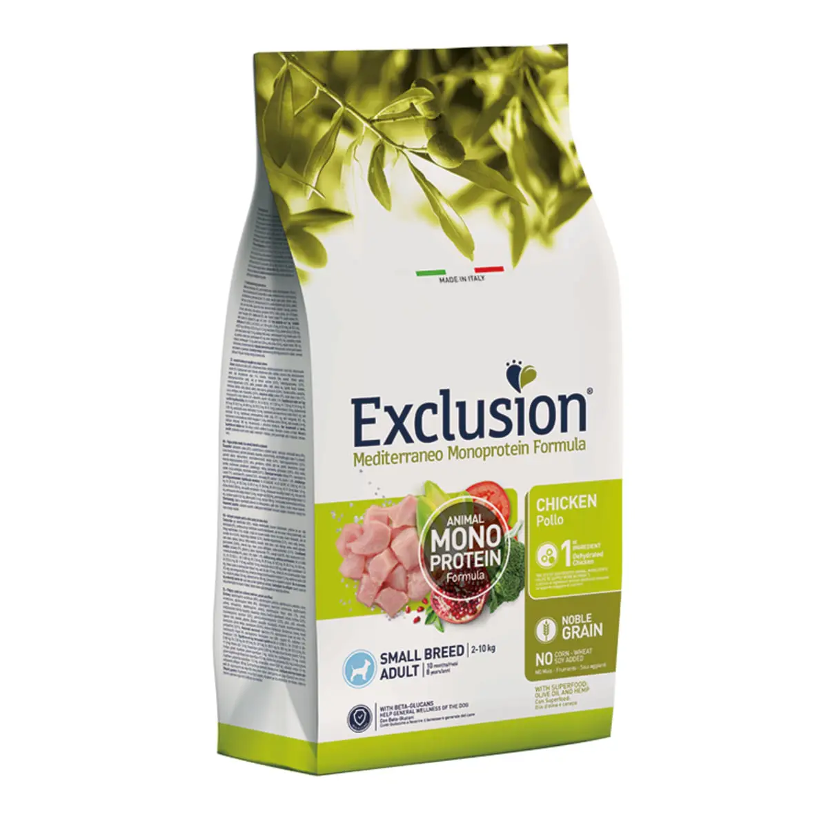 EXCLUSION Mediterraneo Monoprotein Formula Small Breed, XS-S, Pui, hrana uscata monoproteica caini, 7kg - Image 2