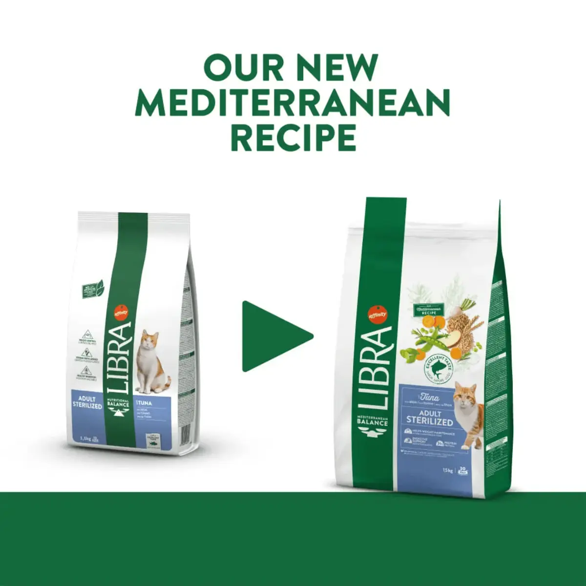 LIBRA Mediterranean Balance Sterilized, Ton, hrana uscata pisici sterilizate, 12kg