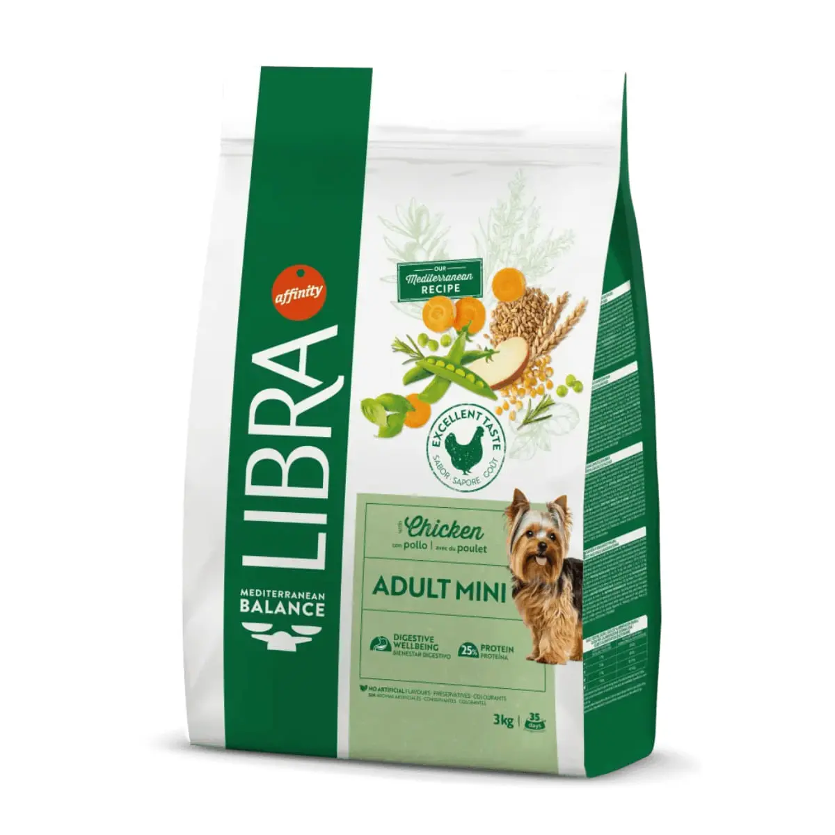 LIBRA Mediterranean Balance Mini Adult, XS-S, Pui si Fructe, hrana uscata caini, 8kg - Image 3